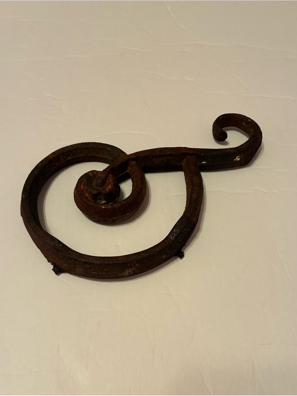 Antique Cast Iron Architectural Salvage Rusty Patina Whimsical Small 5” x 8”